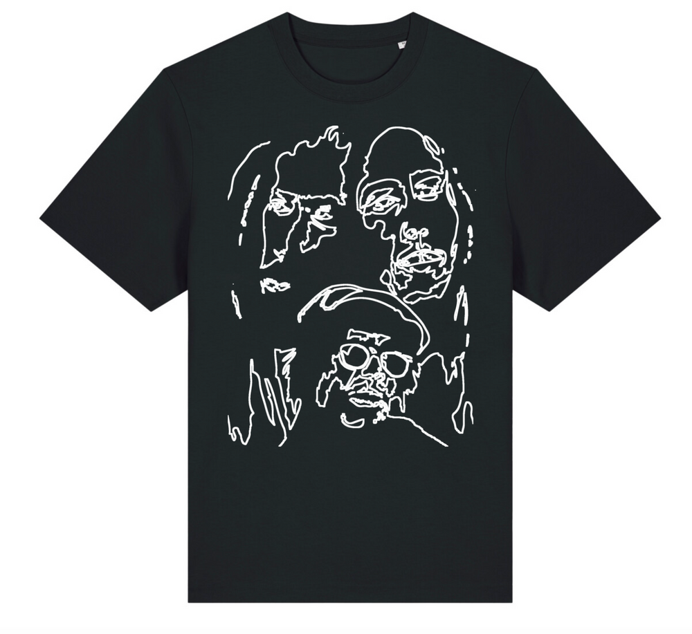 Contour oversized T-shirt in Black