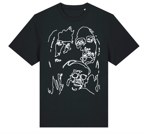 Contour oversized T-shirt in Black