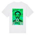 Stamp / Green oversized T-shirt in White