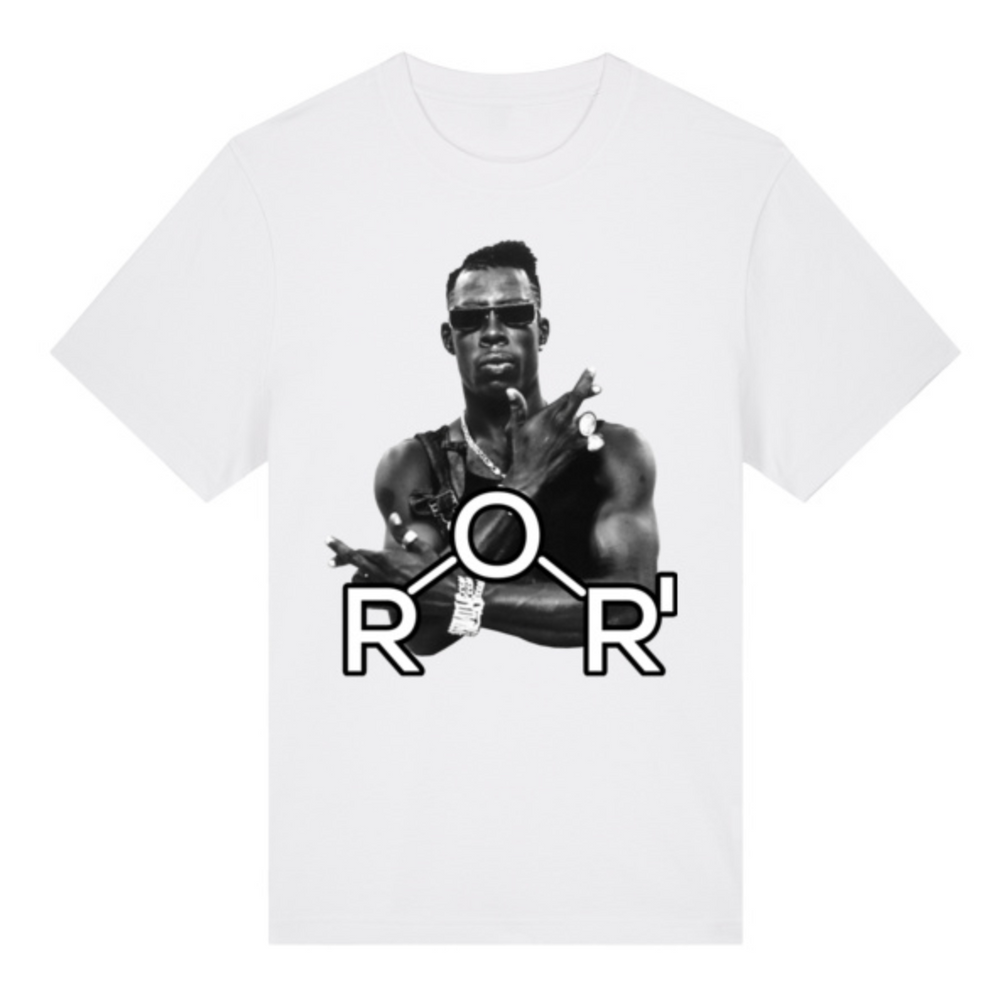 Portrait oversized T-shirt in White