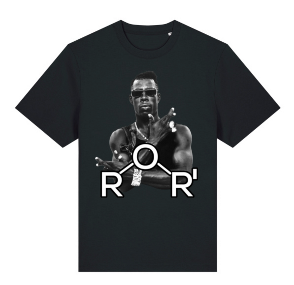 Portrait oversized T-shirt in Black